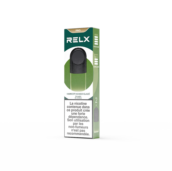 RELX Pod Pro Dessert HARICOT MUNGO GLACÉ Flavor Flavour 18 mg/ml Nicotine  RELX Français  Cigarette électronique Vape Pod Saveur Lv Dou Ice 18 mg/ml de nicotine

