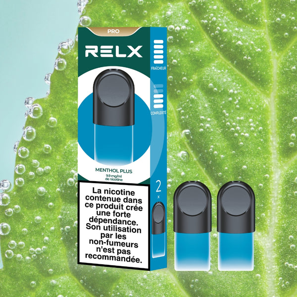 Shop RELX France Vape Pod RELX Pod Pro Menthol Plus Price EUR7.99 Achetez RELX Français Vape Pod MENHTOL PLUS Prix €7.99 Commandez maintenant
