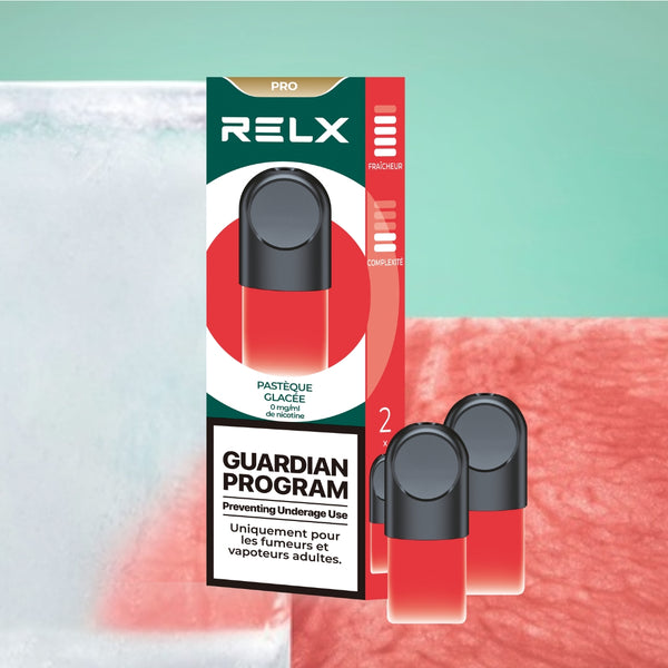 Shop RELX France Vape Pod RELX Pod Pro Watermelon Price EUR7.99 Achetez RELX Français Vape Pod PASTÈQUE GLACÉE Prix €7.99 Commandez maintenant
