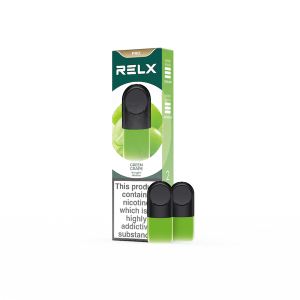 Shop RELX Français Vape Pod  Prix Raisin Vert€7.99 Commandez maintenant
